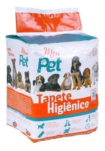 Tapete Higiênico Canino Para Cães Meu Pet - Com 15 Unidades