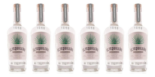 Pack De 6 Tequila El Tequileño Cristalino 750 Ml
