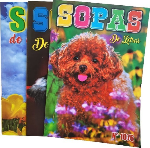 Sopas De Letras Pack De 3 Libros  En Español 90 Paginas 