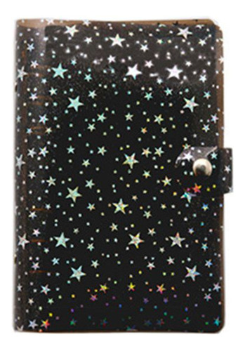 Libreta Tamaño A6 Con Forma De Estrella, Hojas Sueltas, Cuad