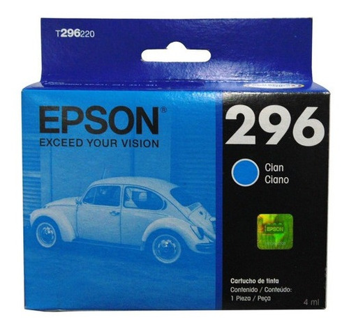 Original Tinta Epson 296 Cyan Xp-231 241 431 441 T296120