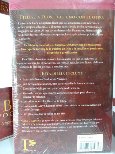 Biblia Devocional Lenguajes Del Amor Ntv Boda Duotono Rosado | Envío gratis