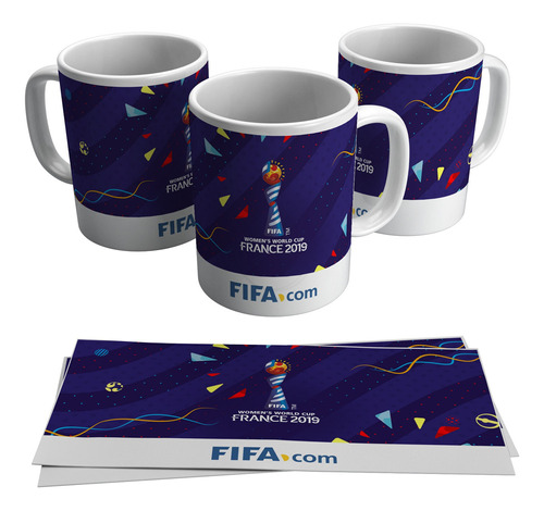 Caneca Copa Do Mundo Feminino Taça França 2019 325ml