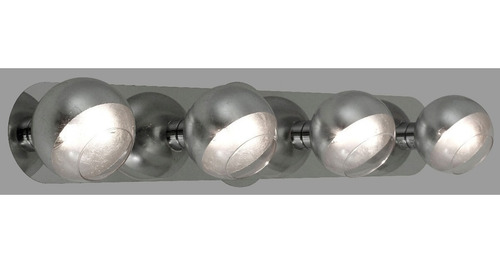 Aplique 1 Luz Plata Cuotas G9 Cromo Vidrio Baño Moderno