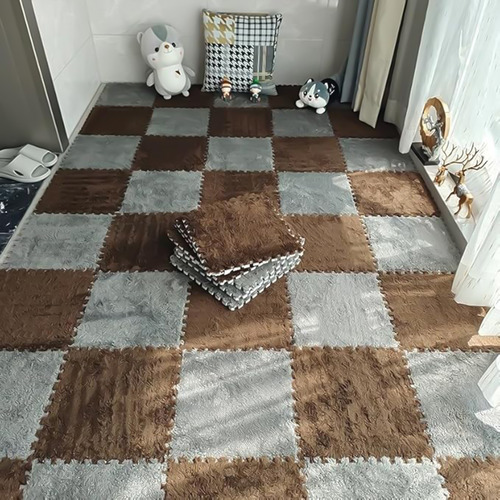 Tapete Estilo Tatame Fofinho De Pelucia Kit Com 20