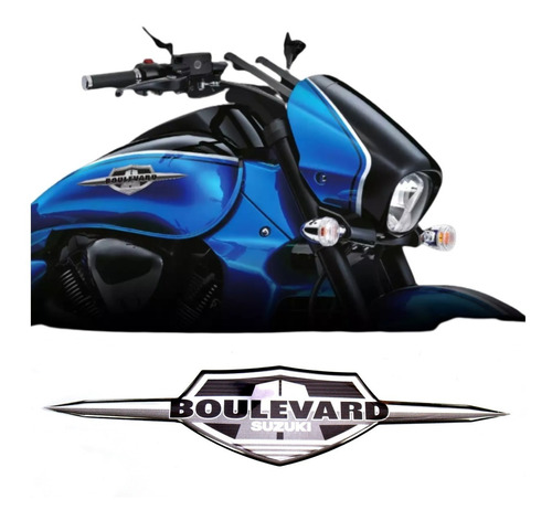 Emblema Adesivo Resinado Tanque Suzuki Boulevard Fk