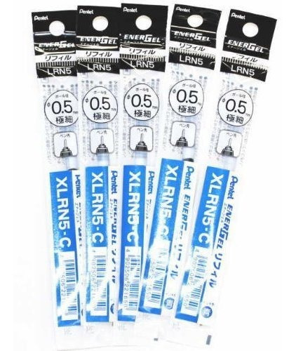 Pentel Energel Liquid Gel Pens Refills-0.5 Mm- Fine Line, Az