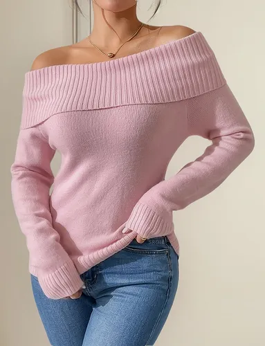 Jersey Con Solapa Y Hombros Descubiertos