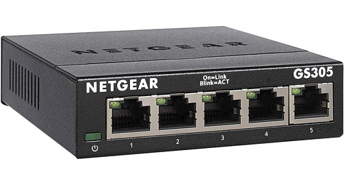 Conmutador No Administrado Netgear Gigabit Ethernet De 5 Pue