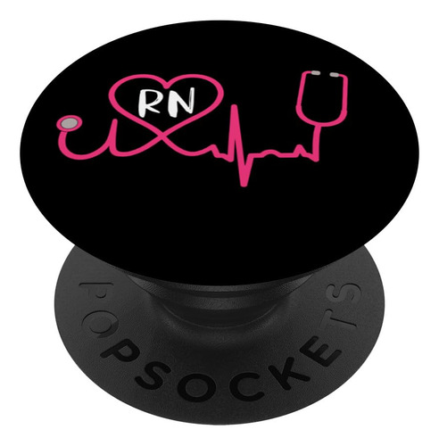 Nurse Rn Ekg - Estetoscopio Con Forma De Corazon, Diseno Art