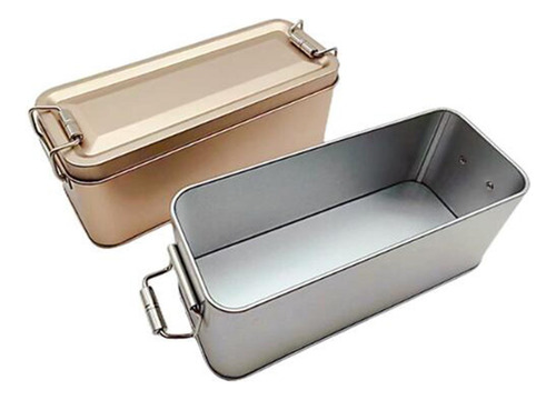 Caja De Lata De Metal Con Tapa, Caja De Plata