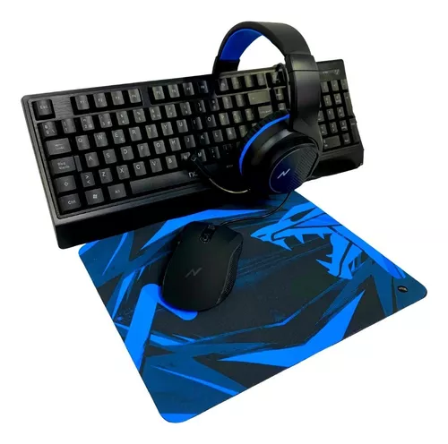 Mouse Y Teclado Gamer Kit Para Pc Español Led De Efecto Rgb