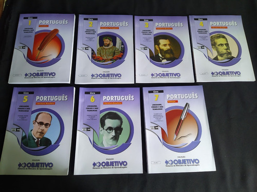 7 Apostilas Objetivo Língua Portuguesa (vestibular, Enem)