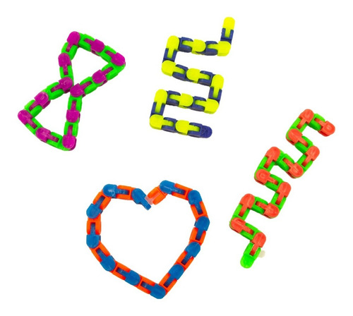 Juguetes Antiestrés:4 Wacky Tracks, 1 Cubo 3x3, 1 Bola Color