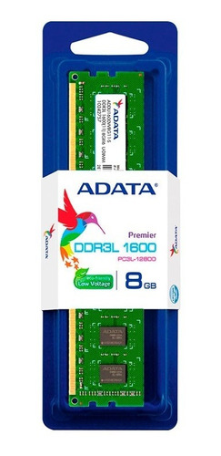 Memoria Ram Ddr3l Adata 8gb 1600 Mhz Udimm Pc Escritorio