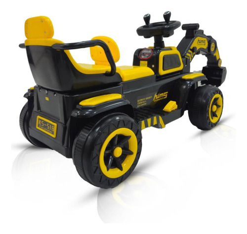 Trator Escavadeira Infantil 12v 2 Motores Alavanca Móveis Pá