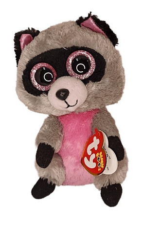 Ty Ojitos Brillantes Mapache Beanie Boo's Rocco (16 Cm)