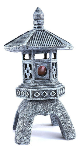 Estatua De Luz De Jardín Linterna De Pagoda Solar Duradera