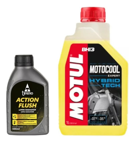 Limpa Radiador Motul Motocool + Tirreno Action Flush