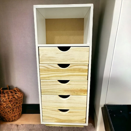 Cómoda Cajonera 5 Cajones- Minimalista Chifonier Ya Armadas