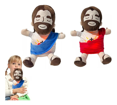 Wa 2 Piezas Juguete De Peluche De Jesús Que Respiras Con