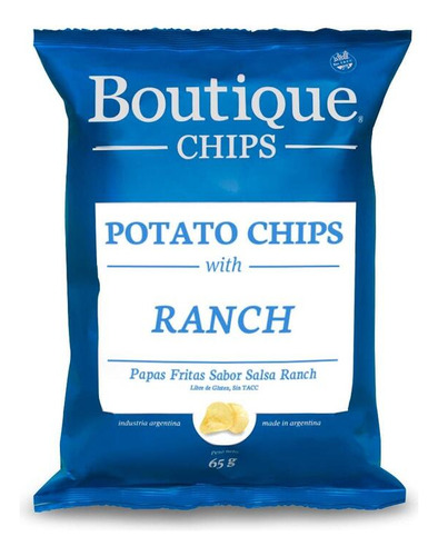 Chips De Papa Sabor Ranch Boutique Chips 65 G