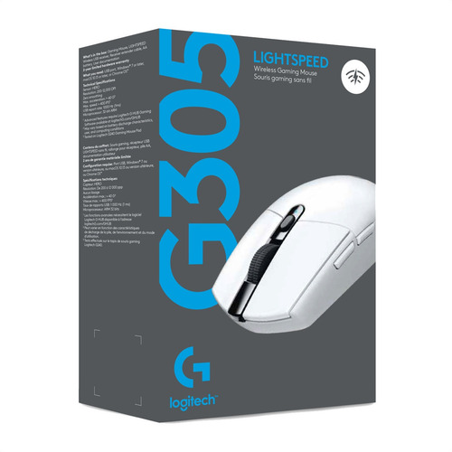 Mouse Gamer Inalámbrico Logitech G305 / 12000dpi - Blanco