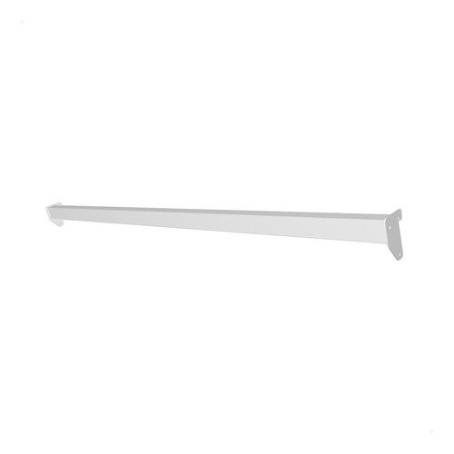 Régua Barra Reta 120cm 1,2m Trilho Cremalheira Loja 1 Uni Cor Branco