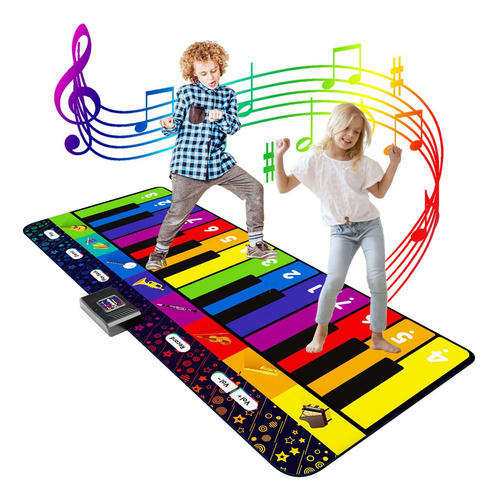 Sunlin Alfombrilla De Piano De Piso De 6 Pies Para Niños Y N
