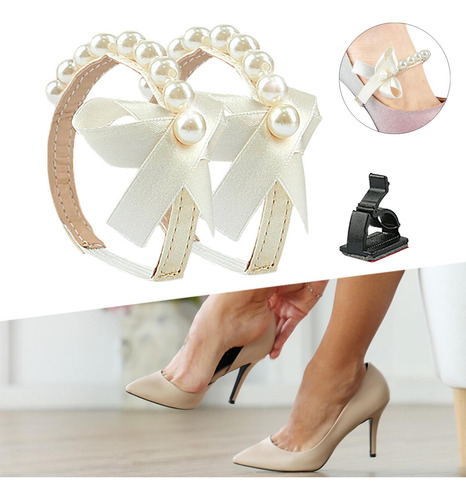 1 Par De Correas Para Zapatos De Mujer, Elásticas Y Antidesl