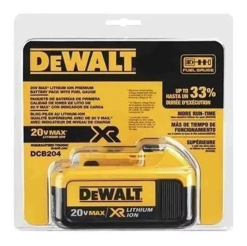 Bateria 20v Li-ion Xr 4.0ah Dcb204-b3 Dewalt