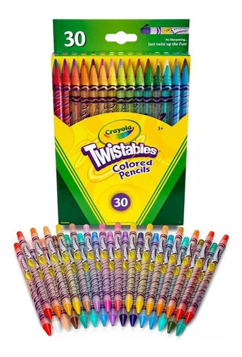 30 Lápices De Colores Twistables Crayola
