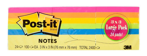 Post It Notas Adhesivas 3m 24 Bloques De 100 (2400)