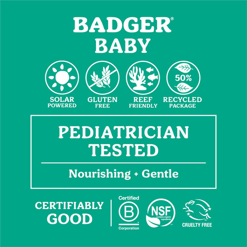 Protector Solar Mineral Spf 40 Para Bebé Badger Con Óxido