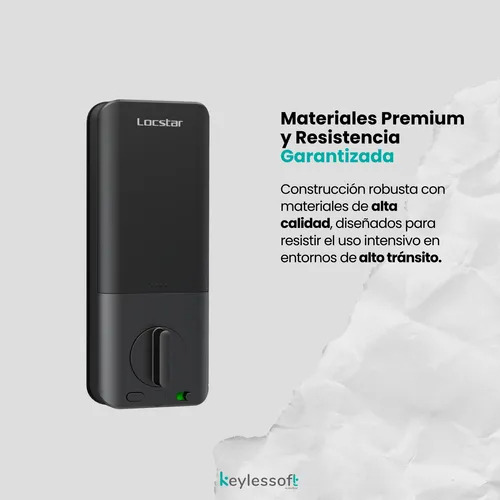 Cerradura Inteligente Con Reconocimiento Facial Y Wifi C95 Negro