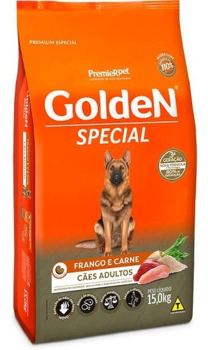 Ração  Golden Special Cães Adultos Frango E Carne15kg
