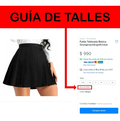 Imagen 2 de 3 de Falda Tipo Acampanada Cintura Elástica Grunge/punk/goth/rave