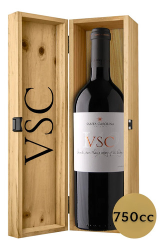 Vino Viña Santa Carolina 750cc + Caja De Madera