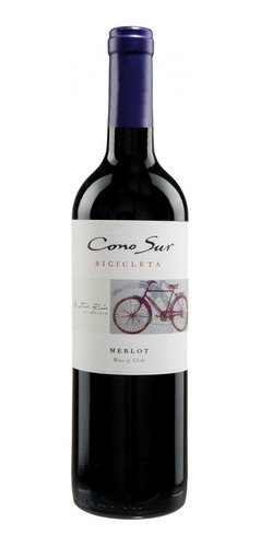 Vino Tinto Cono Sur Merlot Bicicleta 750 Ml.*