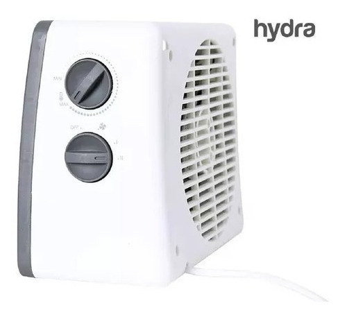 Caloventor Hydra Mini 2000w Blanco Dos Niveles De Potencia