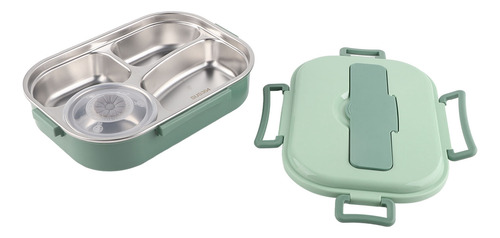 Fiambrera De Acero Inoxidable Caja Bento Portátil De 4