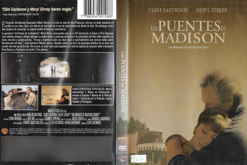Los Puentes De Madison Dvd Meryl Streep Clint Eastwood