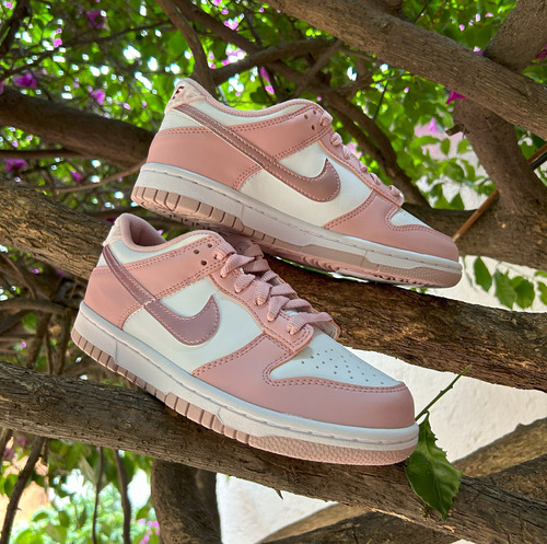 Nike Dunk Low Gs Pink Velvet - Talla: 23mx - Original