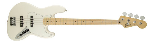 Fender Jazz Bass Standard Mexico Bajo 4 Cuerdas Maple Neck Acabado Del Cuerpo Laqueado Color Blanco Orientación De La Mano Diestro