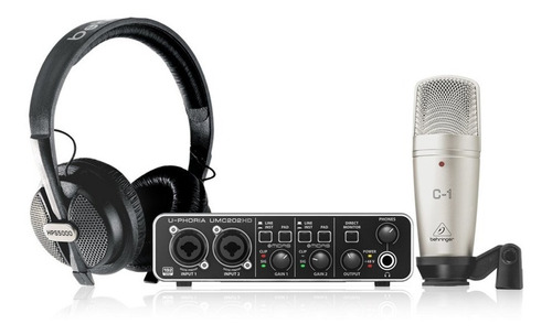 Kit Grabacion Behringer U-phoria Studio Pro Interfaz Mic