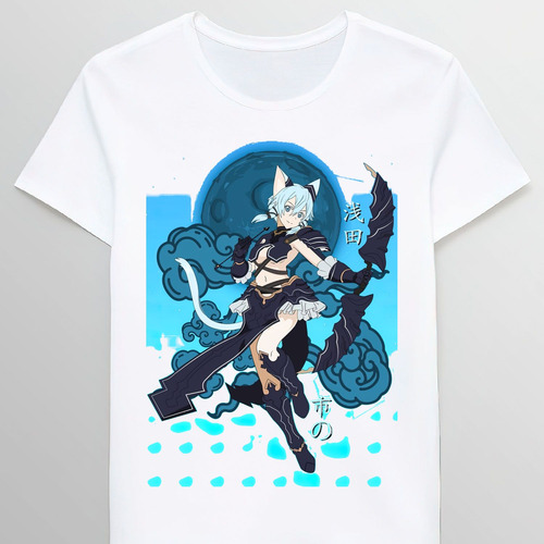 Remera Sinon Asada Neko Sword Art Online 80067498