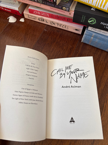 Libro Call Me By Your Name De André Aciman (Usado)