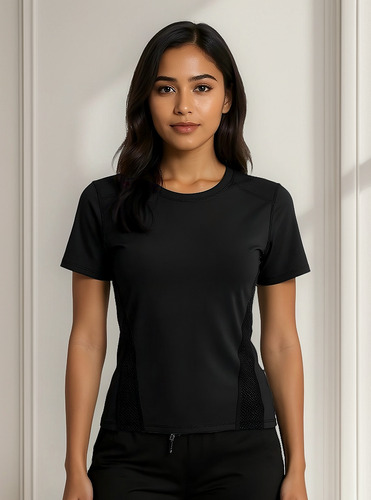 Playera Licra Deportiva Secado Rápido Mujer