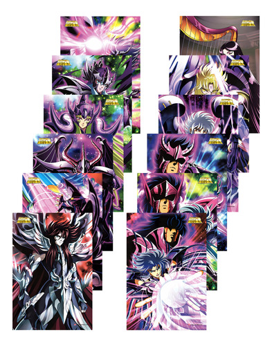 Saint Seiya (hades) Set De 12 Afiches