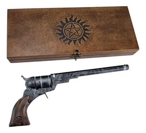 Decoração Geek Revolver Colt Sobrenatural 3d Colecionador